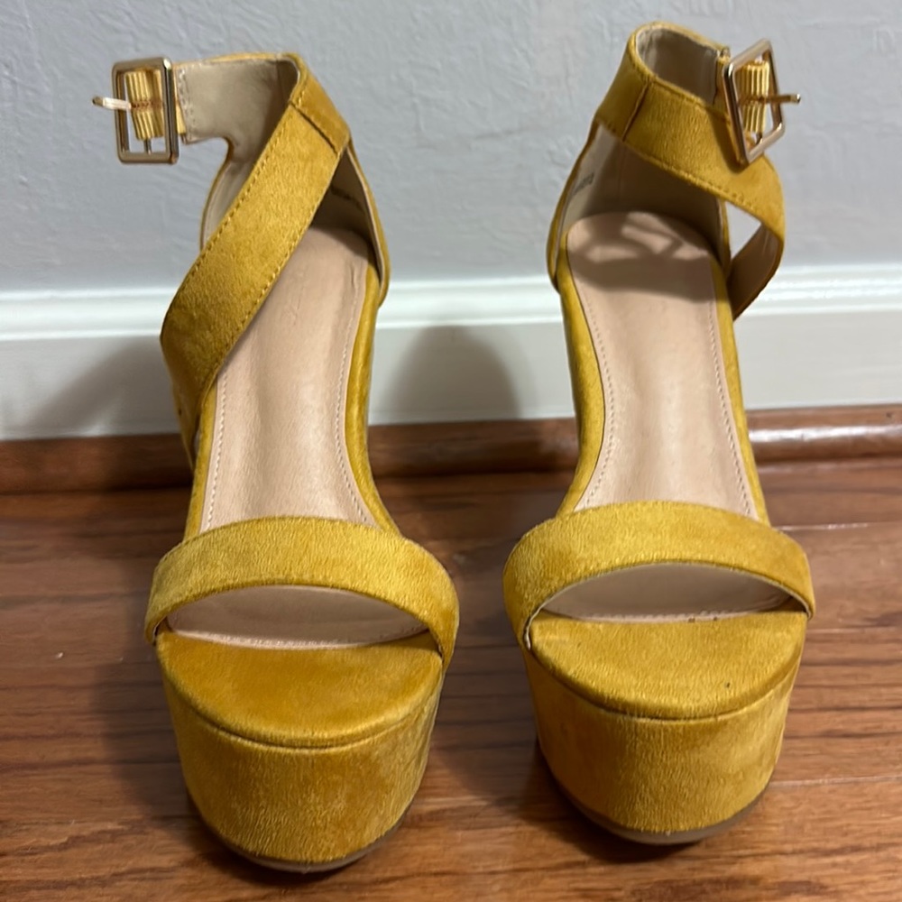 Forever21 Yellow Wedges